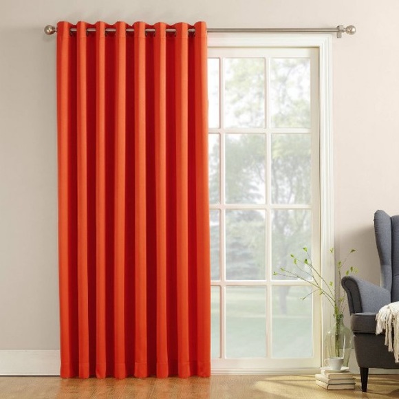 Seymour Other - Extra Wide Patio Grommet Sliding Panel Tangerine
